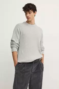 Хлопковый свитер COLIN с круглым вырезом Pepe Jeans, серый