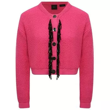 Хлопковый свитер цвета фуксии Pinko