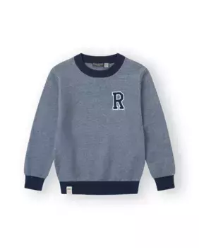 Хлопковый свитер для мальчика темно-синего цвета Canada House, тёмно-синий