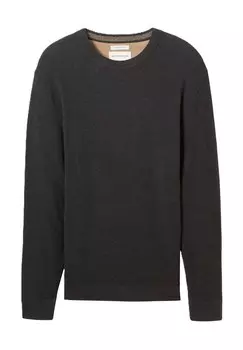 Хлопковый свитер для мужчин TOM TAILOR, цвет 10617 Black Grey