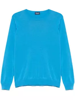 Хлопковый свитер Drumohr, синий