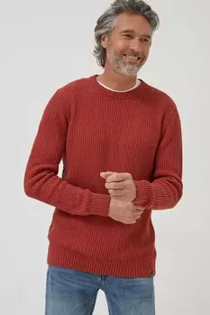 Хлопковый свитер FatFace Pembrey Fat Face, красный