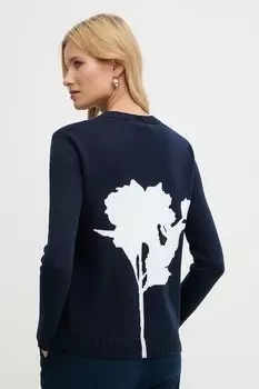 Хлопковый свитер Gaia Mm, темно-синий