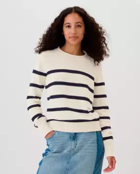 Хлопковый свитер Gap, черный