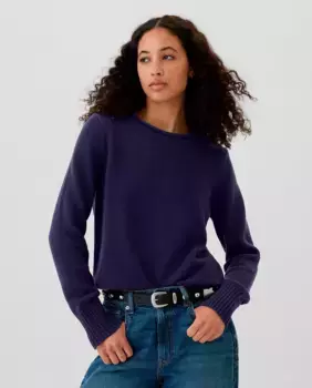 Хлопковый свитер Gap, темно-синий