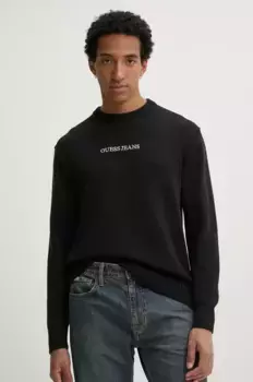 Хлопковый свитер Guess Jeans, черный
