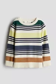 Хлопковый свитер H&M, мультиколор