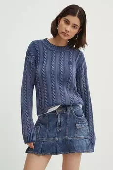 Хлопковый свитер Hugo Blue, синий