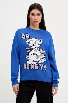 Хлопковый свитер Hugo Blue, синий