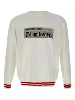 Хлопковый свитер Iceberg, белый