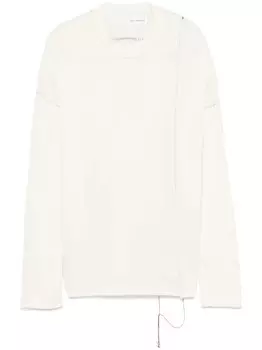 Хлопковый свитер Isabel Benenato, белый