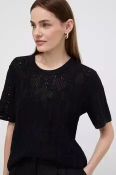 Хлопковый свитер Karl Lagerfeld, черный