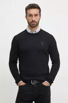 Хлопковый свитер Karl Lagerfeld, черный