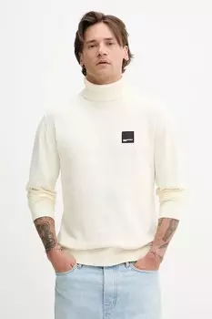 Хлопковый свитер Karl Lagerfeld Jeans, бежевый