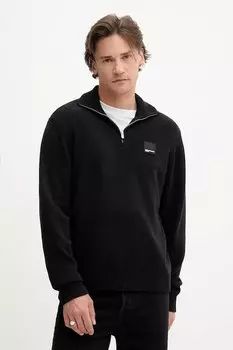 Хлопковый свитер Karl Lagerfeld Jeans, черный