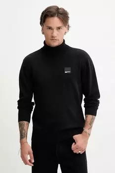 Хлопковый свитер Karl Lagerfeld Jeans, черный