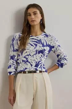 Хлопковый свитер Lauren Ralph Lauren, белый