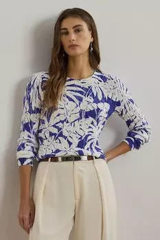 Хлопковый свитер Lauren Ralph Lauren, белый