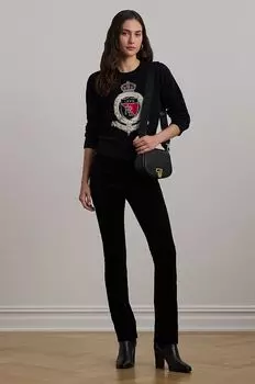 Хлопковый свитер Lauren Ralph Lauren, черный