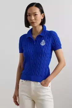 Хлопковый свитер Lauren Ralph Lauren, синий