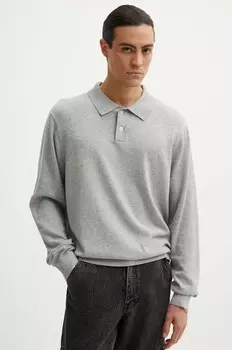 Хлопковый свитер Levi's, серый