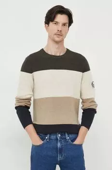 Хлопковый свитер Lindbergh, бежевый