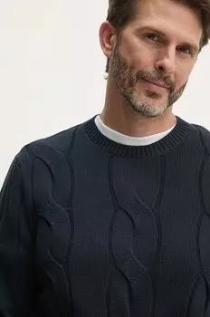 Хлопковый свитер Lindbergh, темно-синий