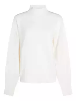 Хлопковый свитер Malo, белый