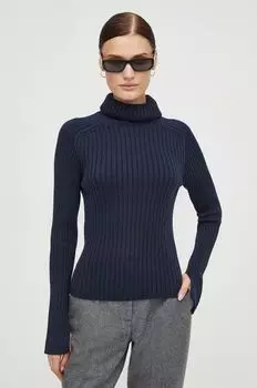 Хлопковый свитер Marc O'Polo, темно-синий