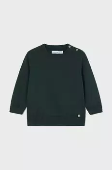 Хлопковый свитер Mayoral noenati, зеленый