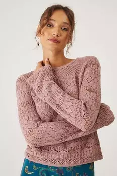 Хлопковый свитер Medicine, розовый