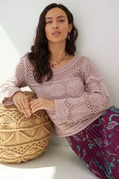 Хлопковый свитер Medicine, розовый