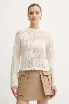 Хлопковый свитер Morgan, бежевый