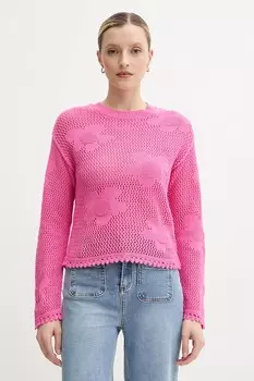 Хлопковый свитер Morgan, розовый
