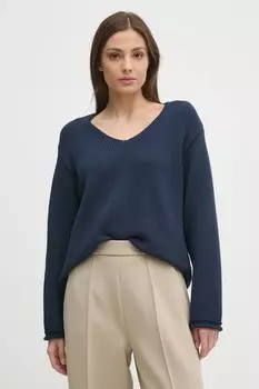 Хлопковый свитер Mos Mosh, темно-синий