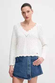 Хлопковый свитер Olya Sweater Pepe Jeans, бежевый