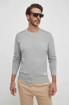 Хлопковый свитер Pepe Jeans, серый