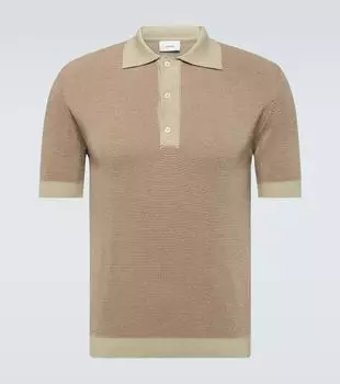 Хлопковый свитер-поло Lardini, красный