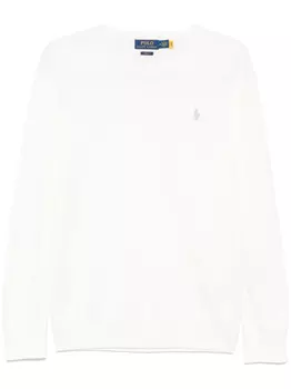 Хлопковый свитер Polo Ralph Lauren, белый