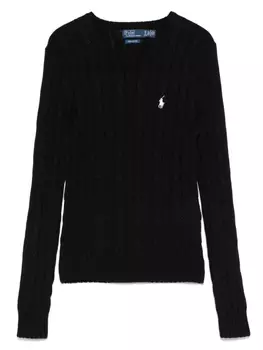 Хлопковый свитер Polo Ralph Lauren, черный