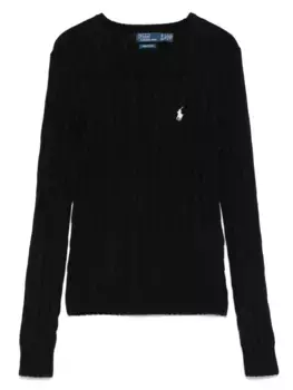 Хлопковый свитер POLO RALPH LAUREN, черный