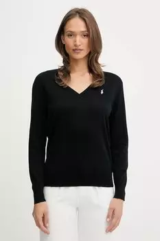 Хлопковый свитер Polo Ralph Lauren, черный