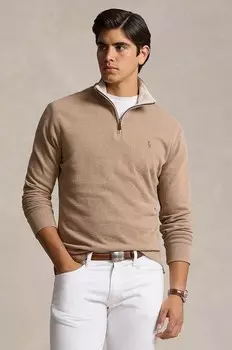 Хлопковый свитер Polo Ralph Lauren, коричневый