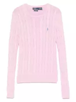 Хлопковый свитер POLO RALPH LAUREN, розовый