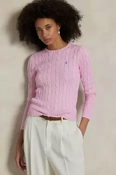 Хлопковый свитер Polo Ralph Lauren, розовый