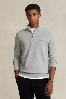 Хлопковый свитер Polo Ralph Lauren, серый
