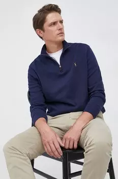 Хлопковый свитер Polo Ralph Lauren, темно-синий