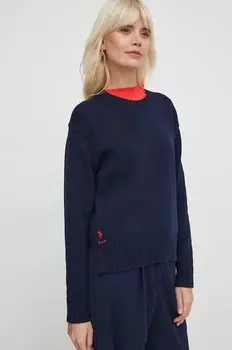 Хлопковый свитер Polo Ralph Lauren, темно-синий