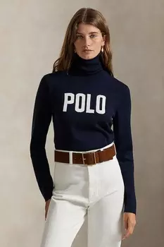 Хлопковый свитер Polo Ralph Lauren, темно-синий