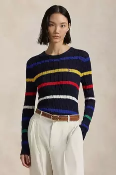 Хлопковый свитер Polo Ralph Lauren, темно-синий